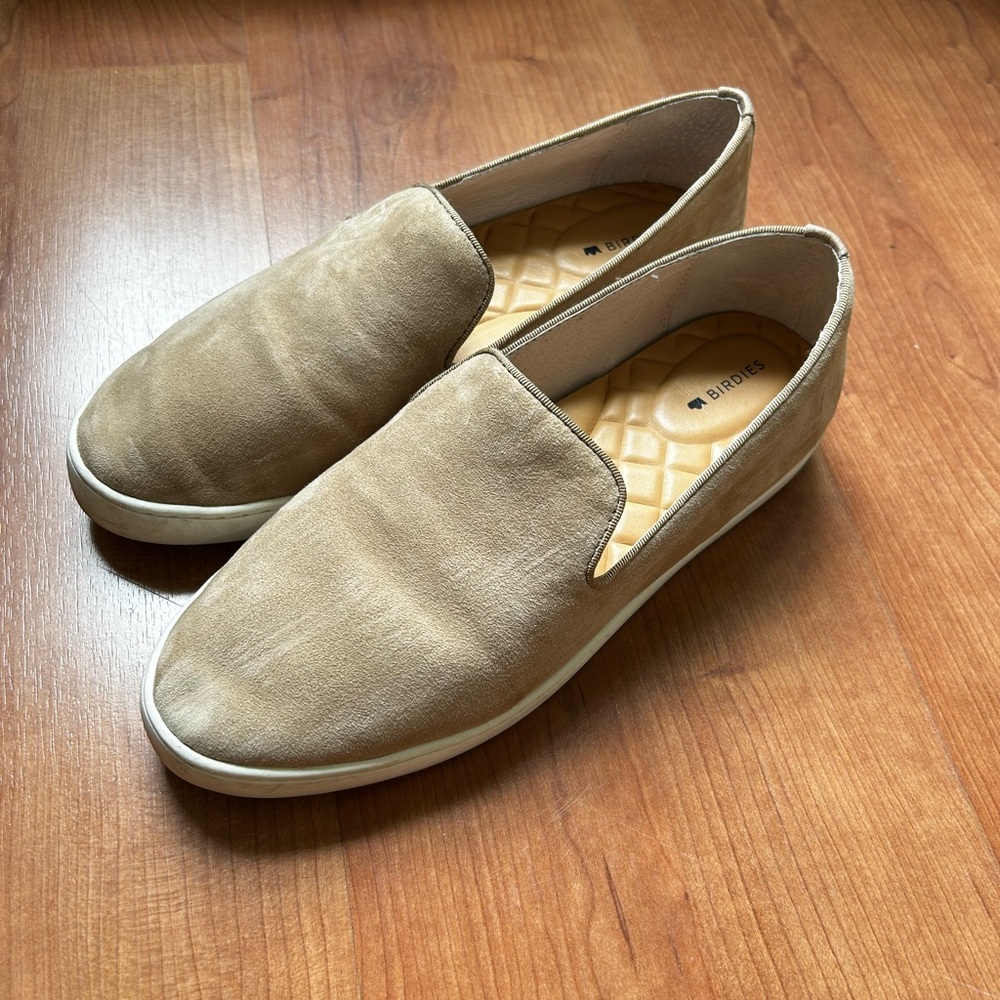 Tan suede birdies